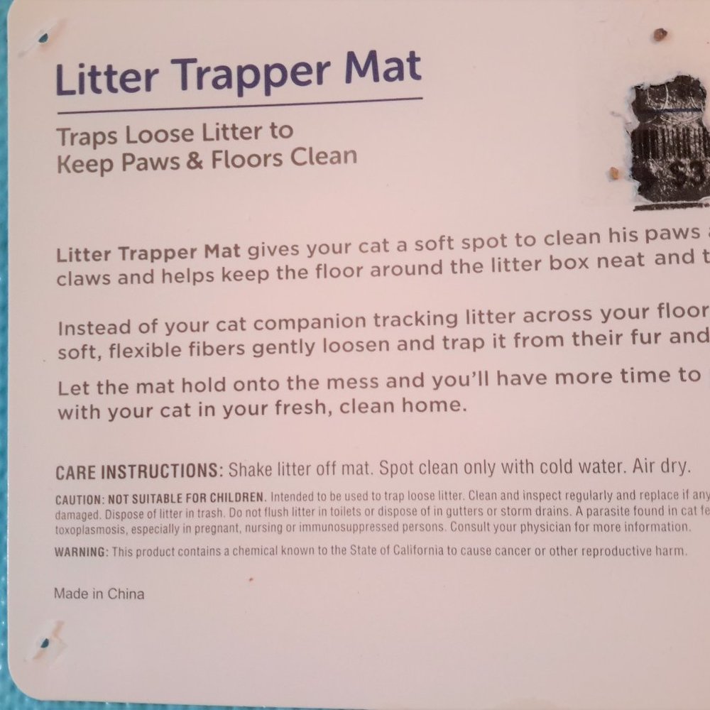 SOLD SOLD SOLD OUT Cat Litter Box Matt - Pet Food Bowl Matt PAW DESIGN - Picture 7 of 7